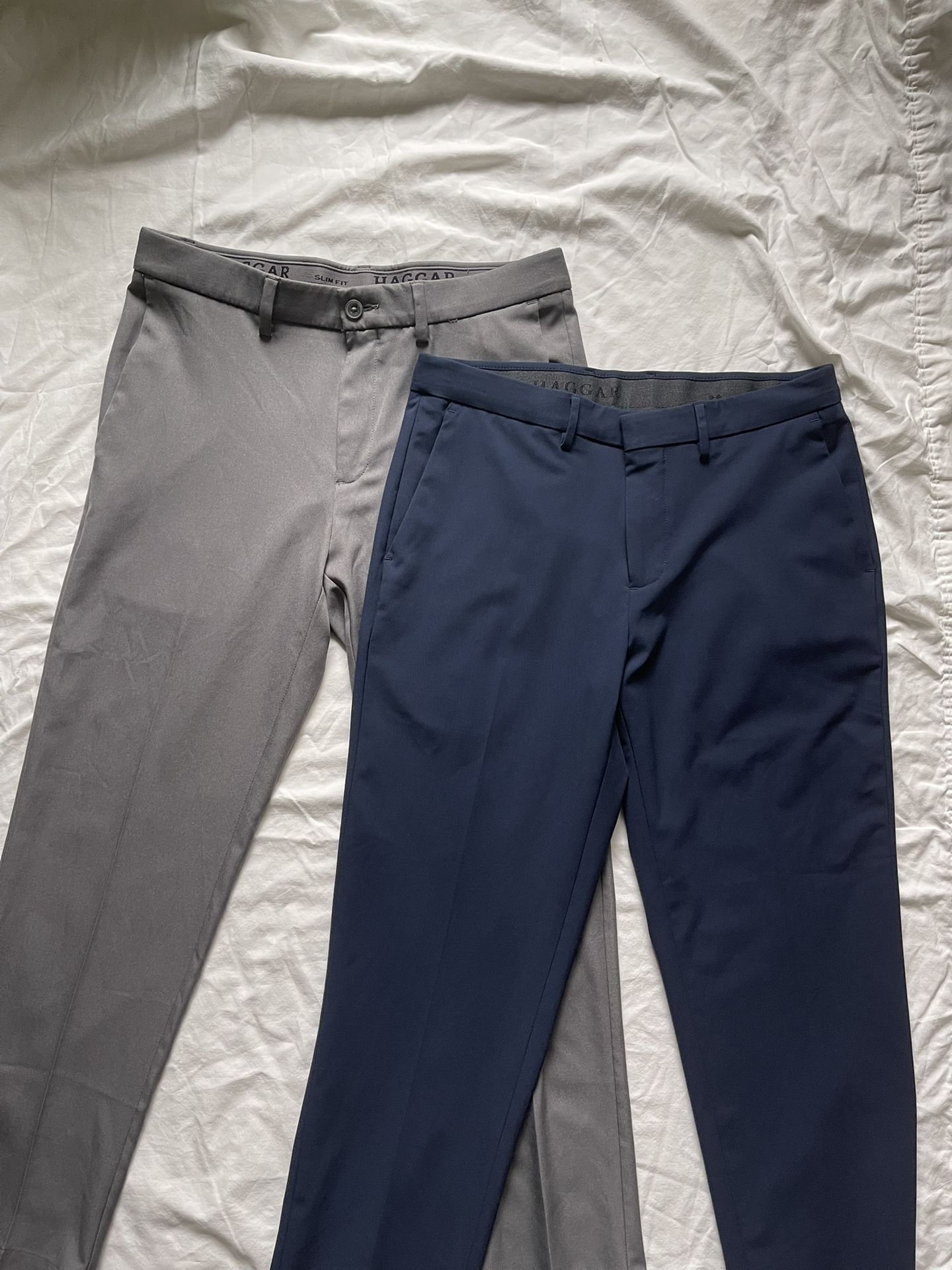 Haggar Men’s Slim Fit Slacks, Dress Pants - 34 x 29