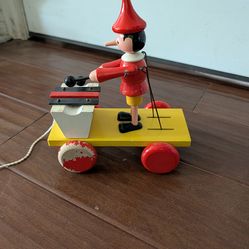Antique Toy - Pinocchio Pull Toy
