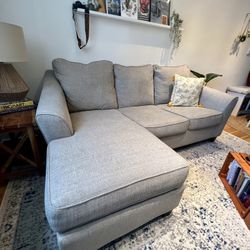 Reversible L Couch With Pull Out Memory Foam Mattress 
