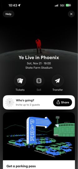 Ye in Phoenix Ticket