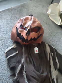 scary pumpkin large teen Halloween costume