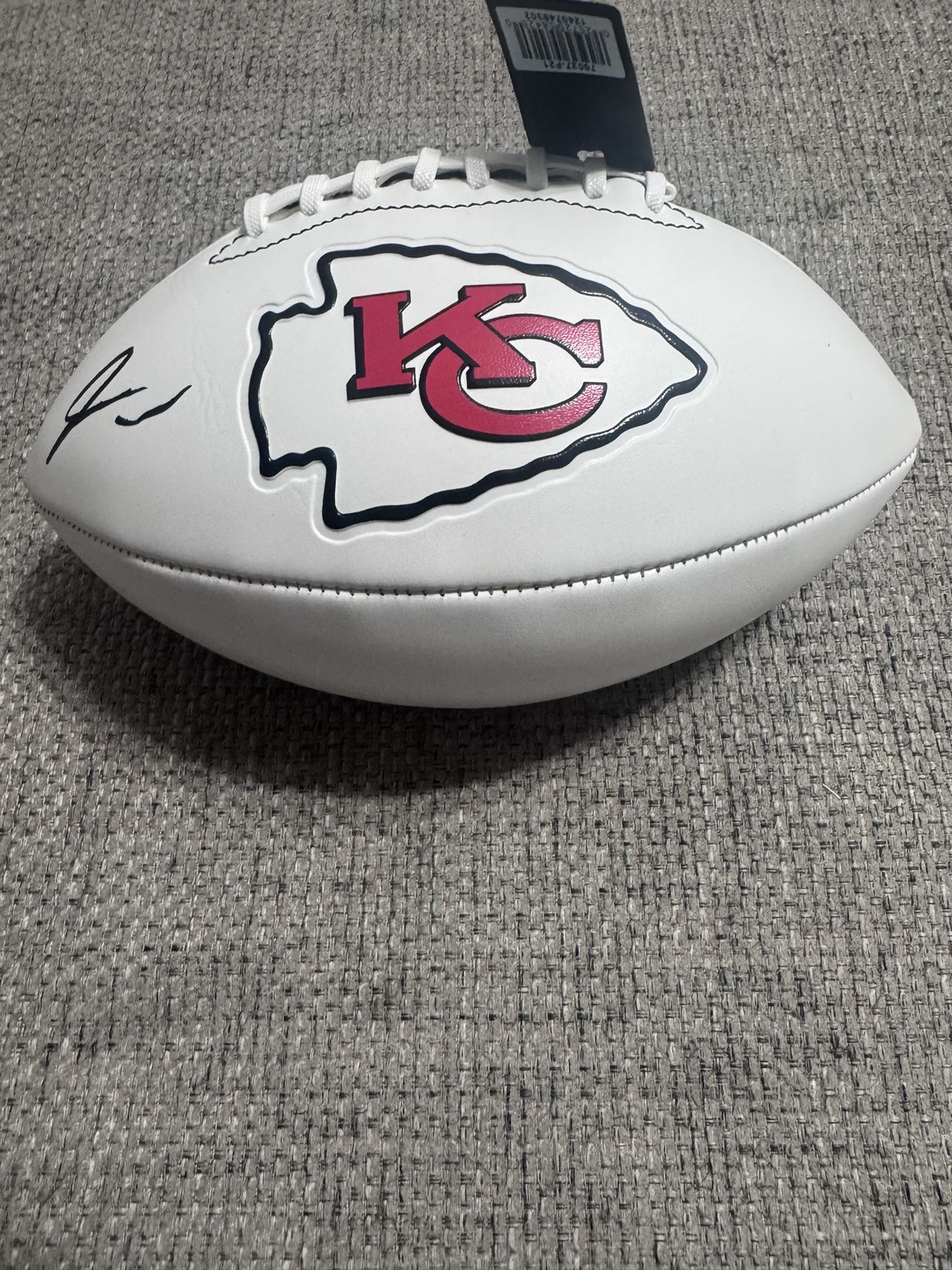 JARED WILEY SIGNED Autograph White Panel Football - Metabilia Coa - KC Chiefs