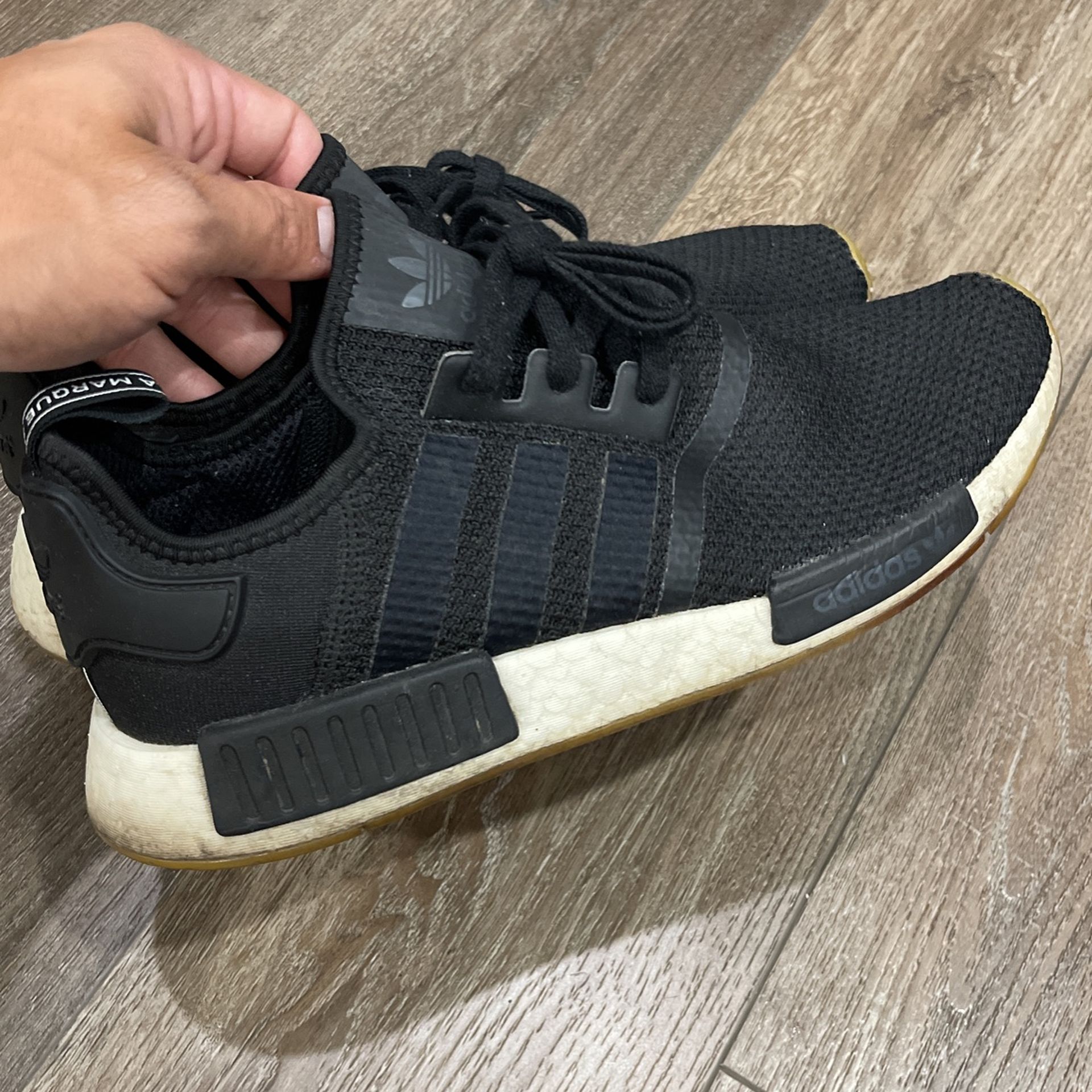 adidas gazelle silver green womens Shop Black Mens NMD R1 Lace Up Sneakers – Shoebacca main image 0
