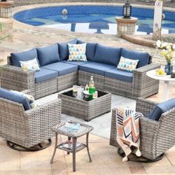 Brand New Patio Outdoor Furniture Set With Fire Pit 