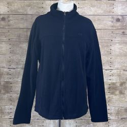 CB Women's Medium Black Full Zip Classic Fleece Jacket Polyester
