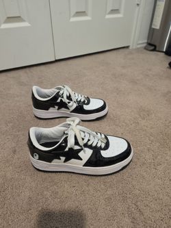 BAPE Bapesta Low-Top Sneakers Black White