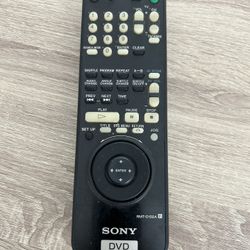 Sony Remote Control DVD Player RMT-D102A Black Replacement Great Works Tested