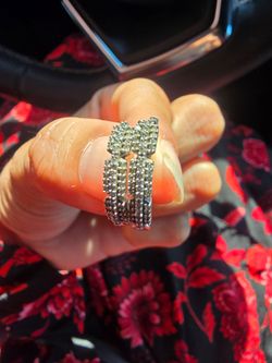 Diamond oval hoop earrings