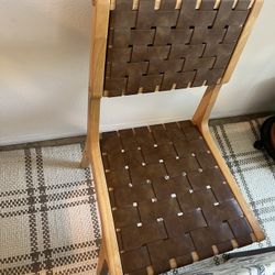 Woven Accent Chair Brown