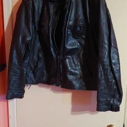 Men's  Black  Leather Jacket 