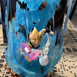 Gogeta Figure With Tiny Broly ( And A Goku Lamp) 