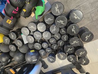 Iron Grip Dumbbells Fixed Barbell and Curl Bar Weights Workout Fitness
