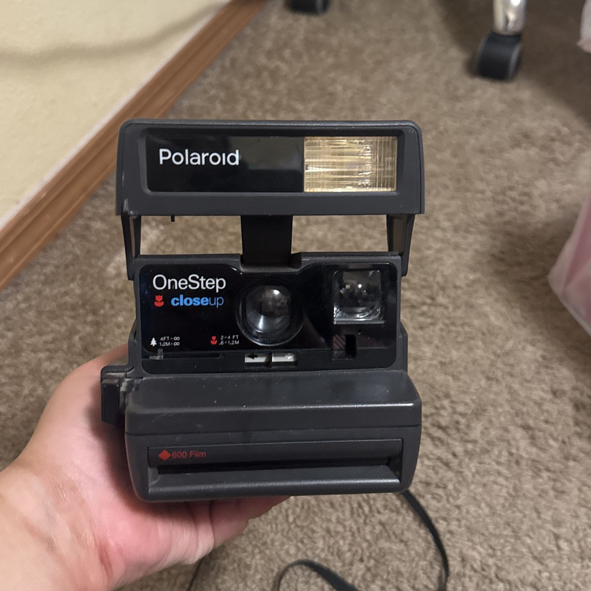 vintage polaroid camera