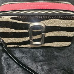 Marc Jacobs Zebra Haircalf Snapshot Bag