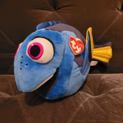 Ty Plush Sparkle Dory Fish from Disney Finding Nemo, New with Tags