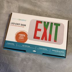 Brand New LED EXIT SIGN – Red & Green Options