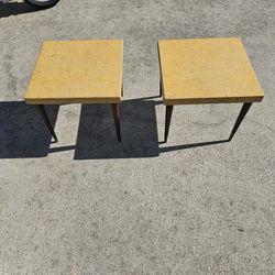 Mid Century End Tables (Pair)