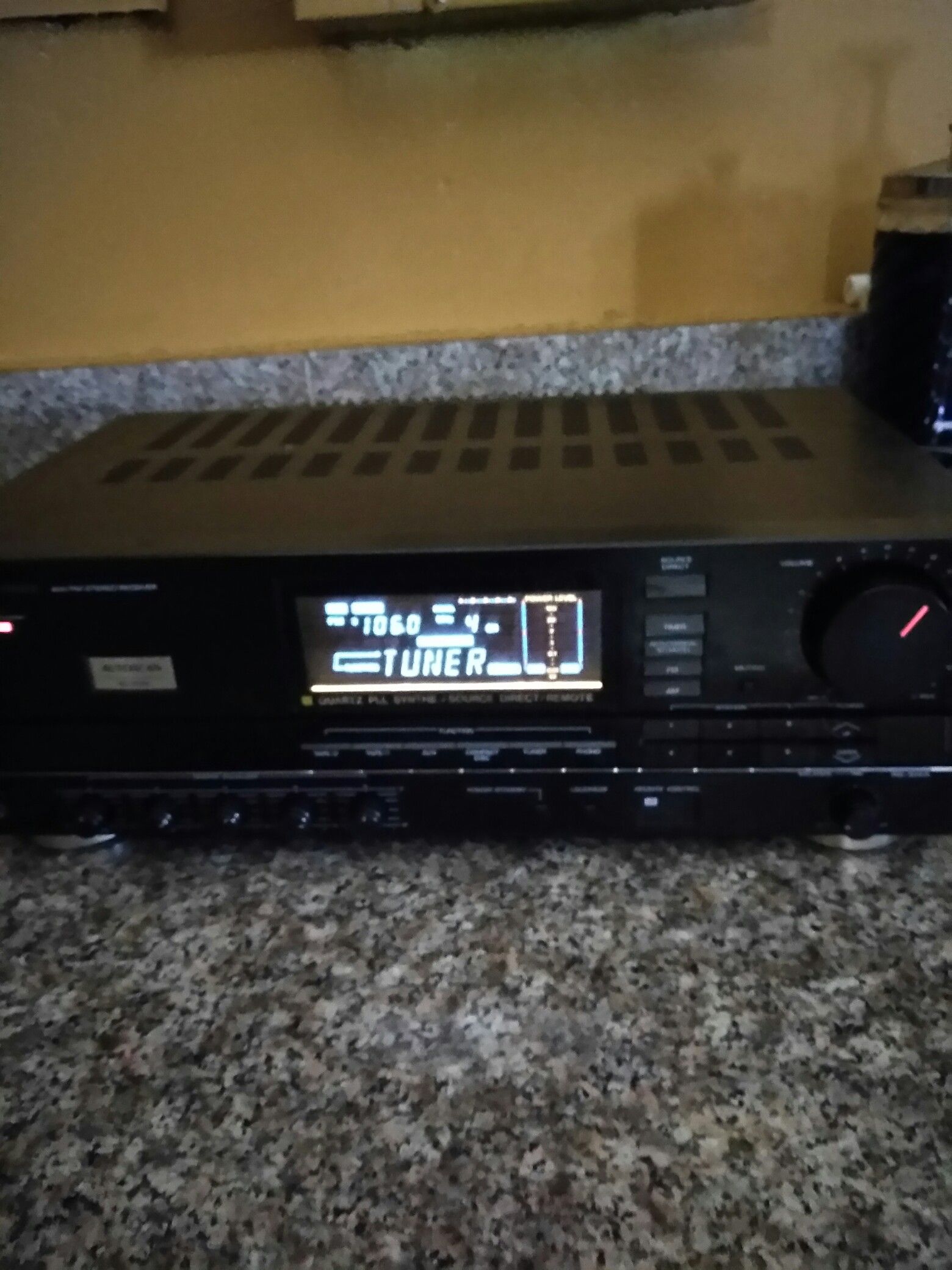 Fisher AM FM stereo receiver Auto Scan