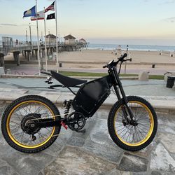 Stealth bomber electric Bike Top speed 50mph