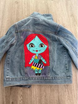 Sally Hand painted kids Levi’s jacket