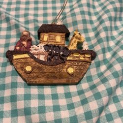 NWOT Noah’s Ark Double Sided Hanging Christmas Tree Ornament