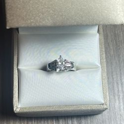 14k Natural 1 Ct Marquise Diamond Engagement Ring