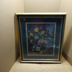 Gold Framed Flower Picture