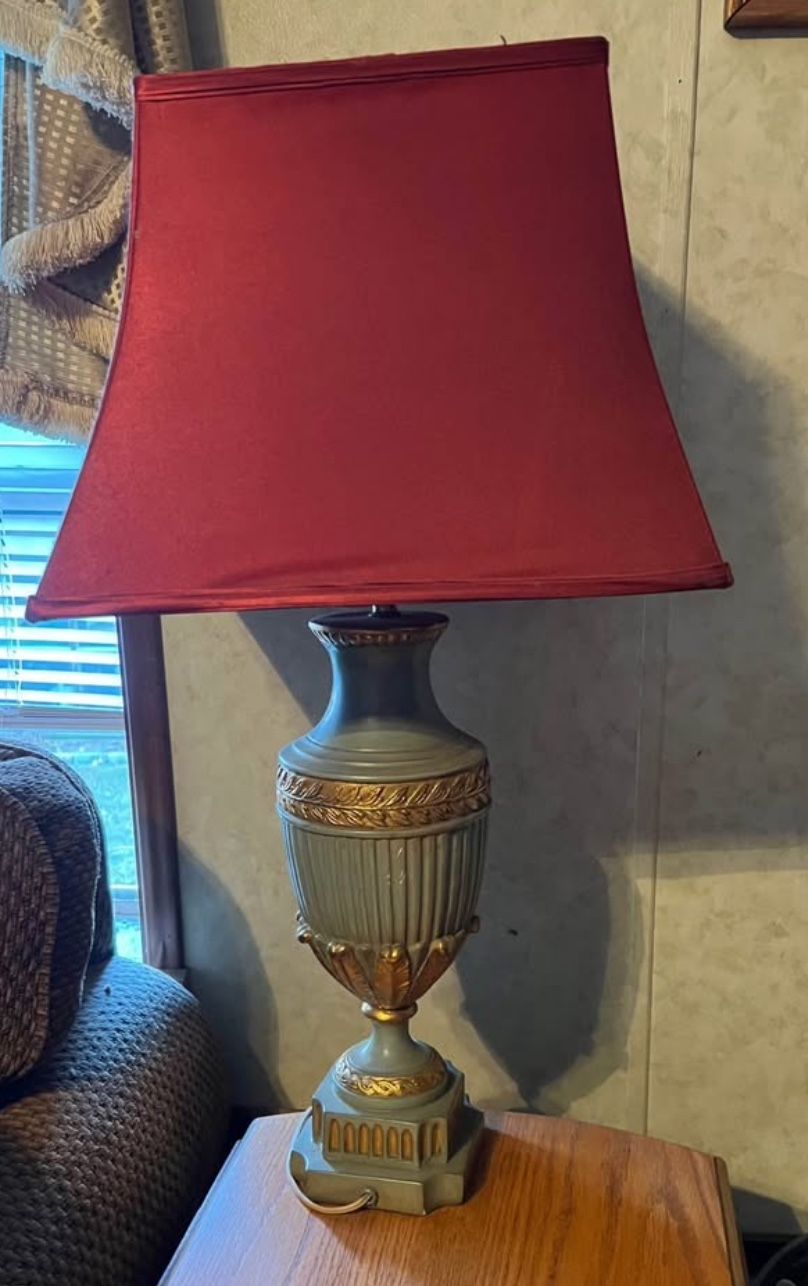 Antique Lamp With Shade