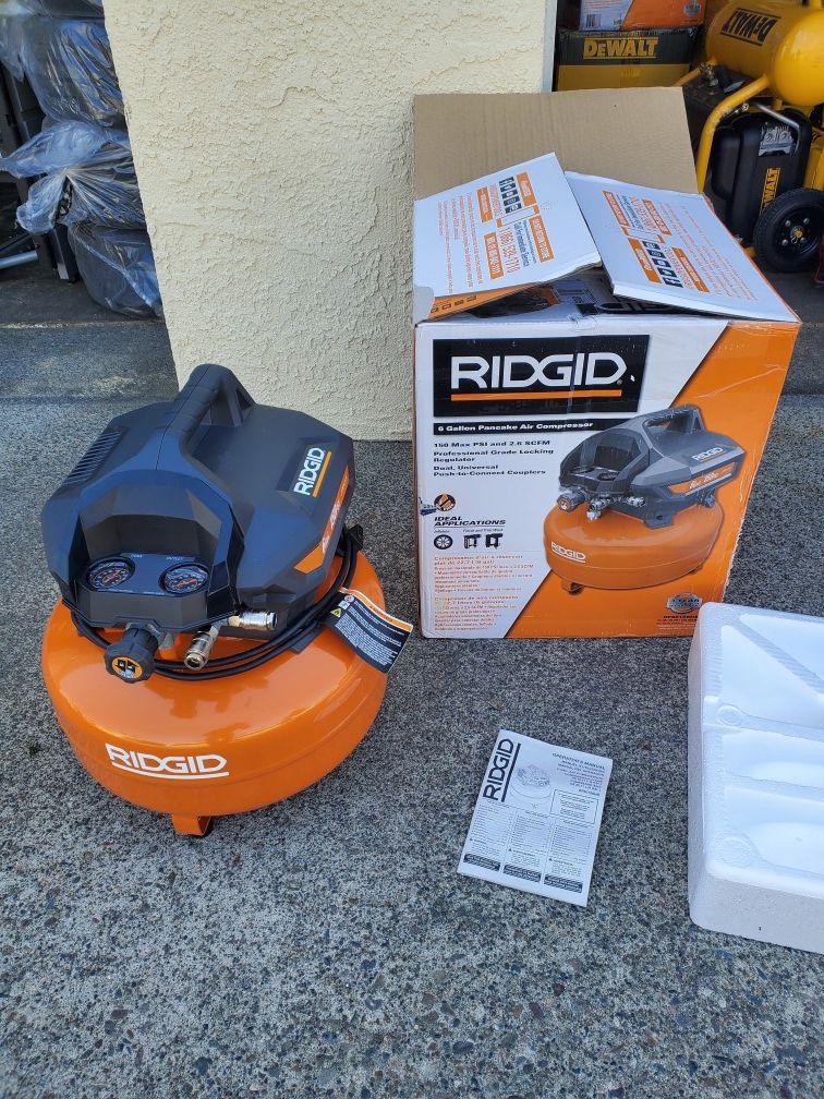 RIDGID 6 Gal. Portable Electric Pancake Air Compressor