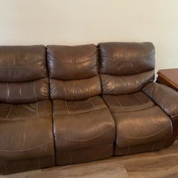 Leather Couch & Sofa Set $350