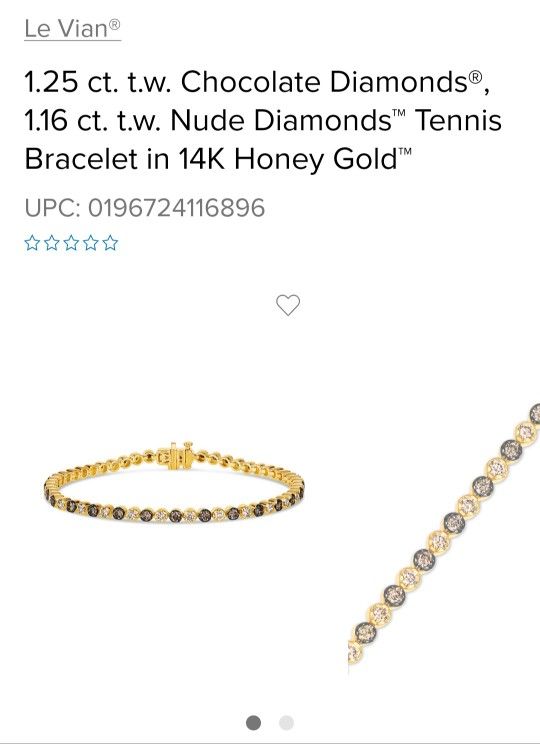 Levian CHOCOLATE AND NUDE DIAMONDS tennis Bracelet