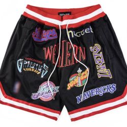 Western Conference Just Don Shorts Size Medium- XL