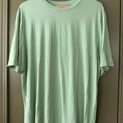 XL Men Lake Short Sleeve Bamboo Soft Relaxed Sleep Pajama Tee Shirt Sage Green 