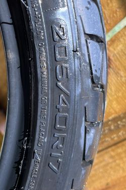 205/40r17  Tire  Only (1), 90 Percent Tread Left . Triangle Brand . $60.00.