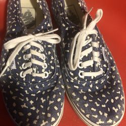 Basic Vans OTW Blue And White  Men-4.0 Wom-5.5