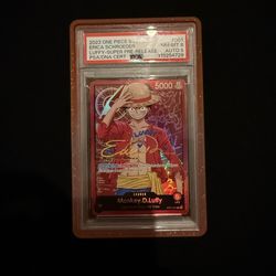 Luffy Super Pre Release Graded (PSA) auto