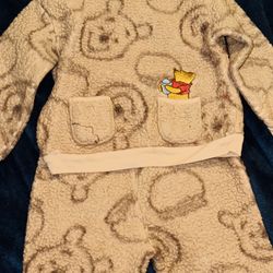 Winnie the Pooh Toddler  Faux Sherpa Top and Joggers Set