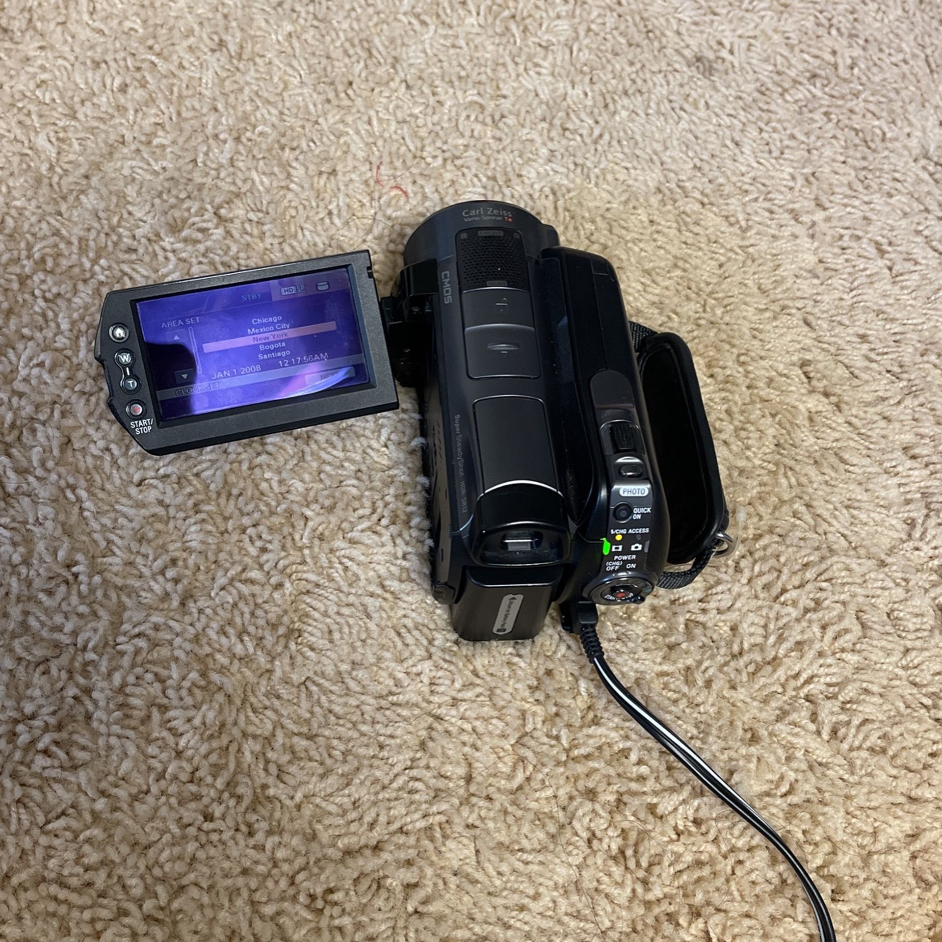 SONY HDR-SR12 Digital Hi-Vision Video Camera Handycam HDD120GB from Japan F/S