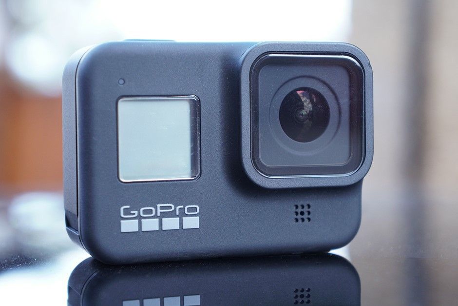 GoPro 8 w/ 4 extra batteries and battery charger (water resistant)