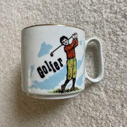Vintage Japanese Otagiri Golfer Mug