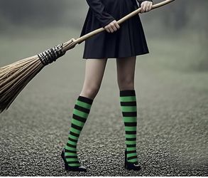 Witch Accessories - Socks & Mini Hat