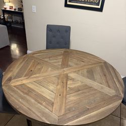 Real Wood Round Table 48 In Diameter