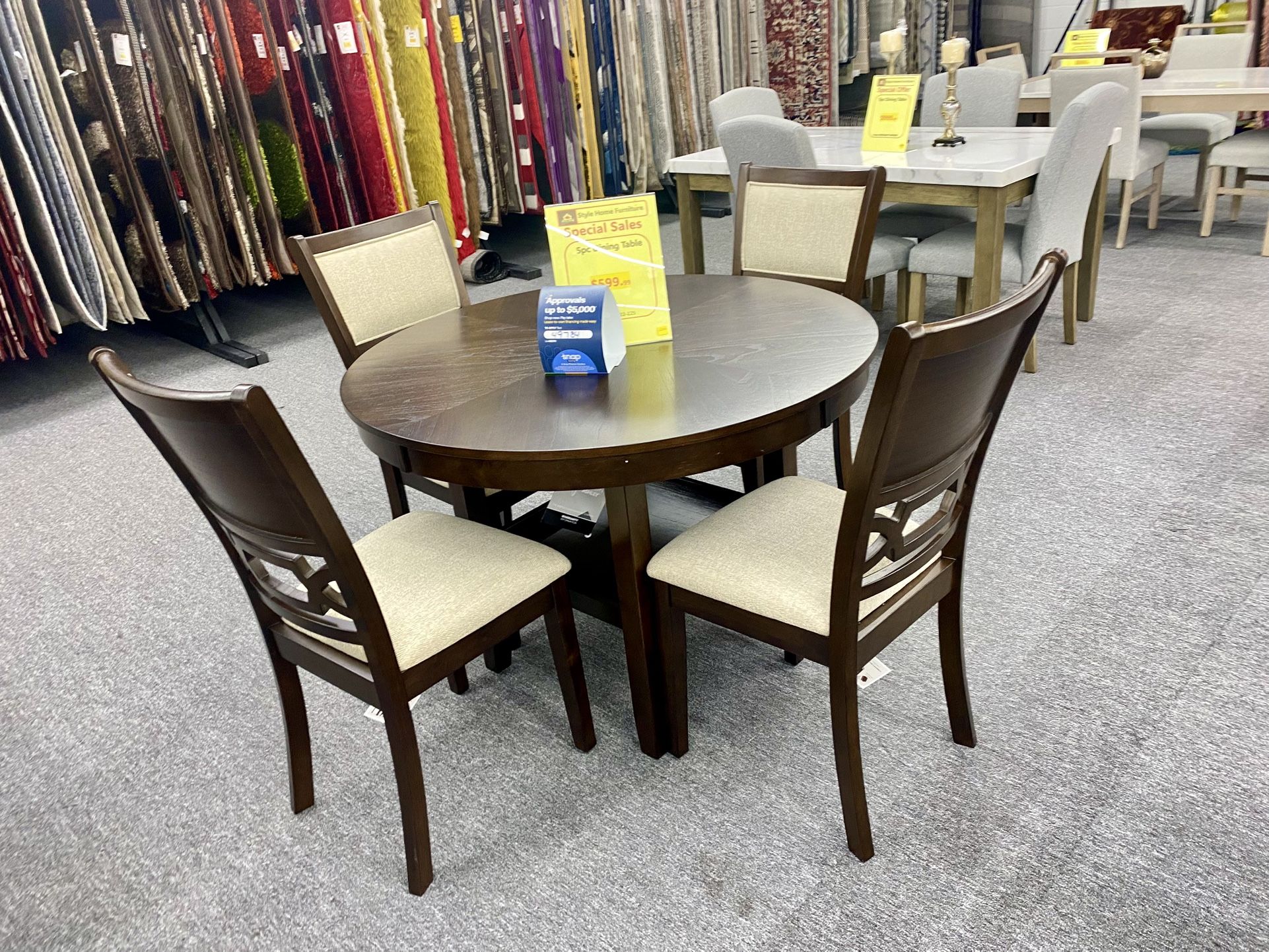 5pc Dinning Table Set $599