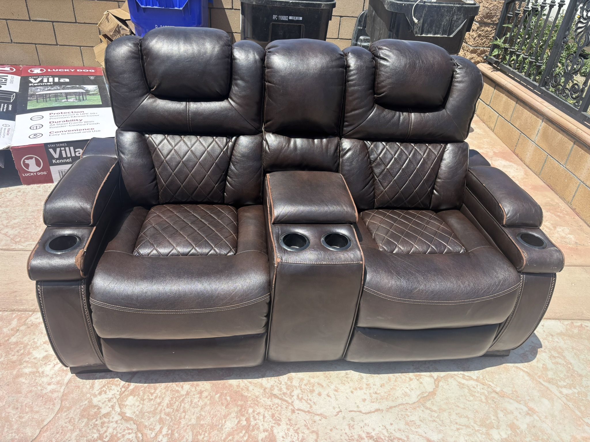 Brown Double Recliners