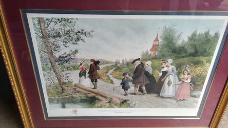 Vintage Sunday Morning in Sleepy Hollow Print.