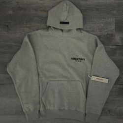 Fear Of God Dark Oatmeal Essentials Hoodie Size XS ✅