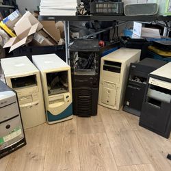 Lot of 7 pc computers (no hard drives)