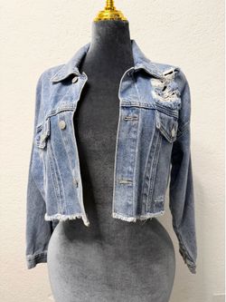 Distressed Jean jacket