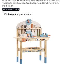 Wooden Toy Tool Table 