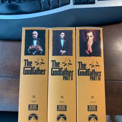 The Godfather series, all three movies on VHS